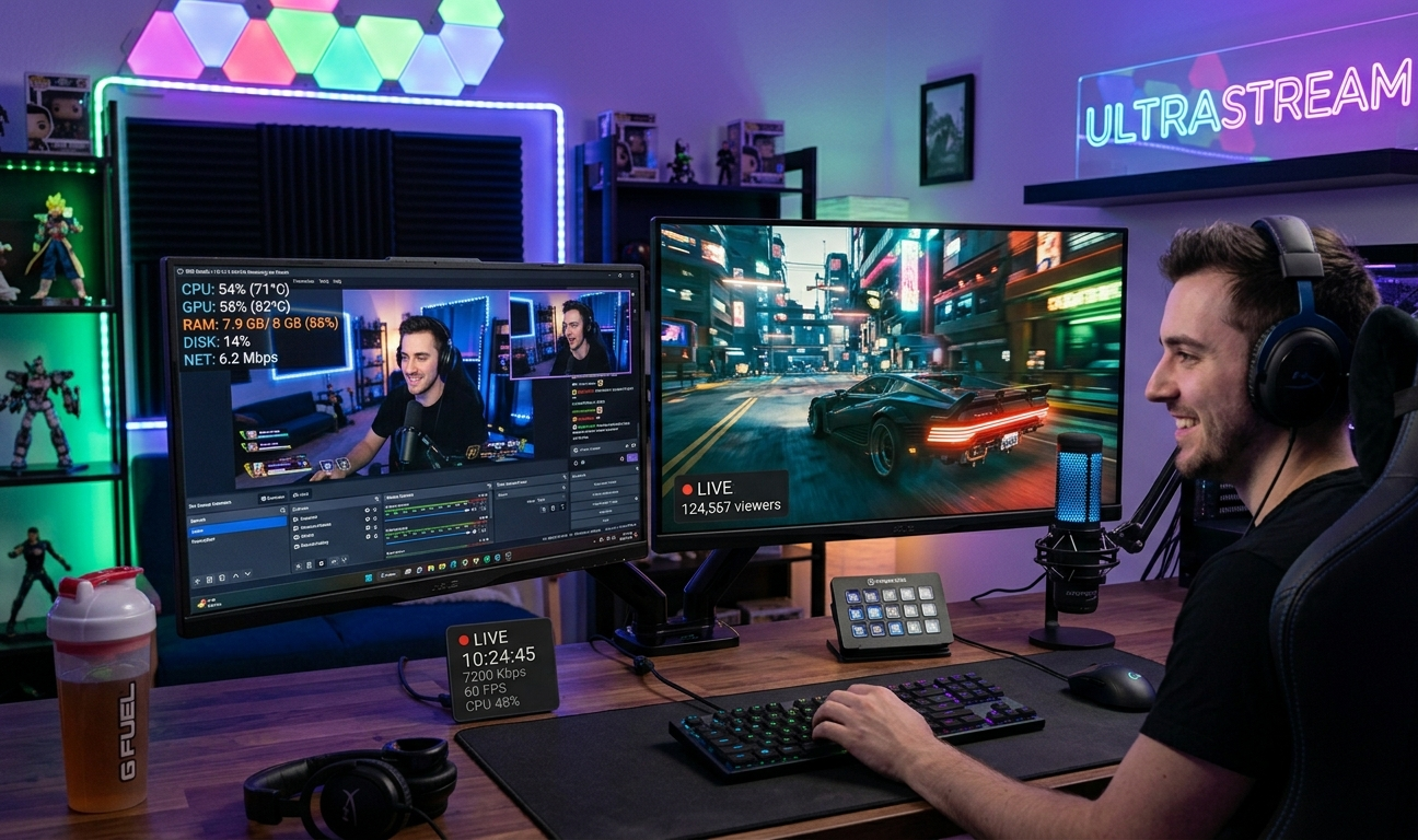 Can I Livestream with 8GB RAM on OBS