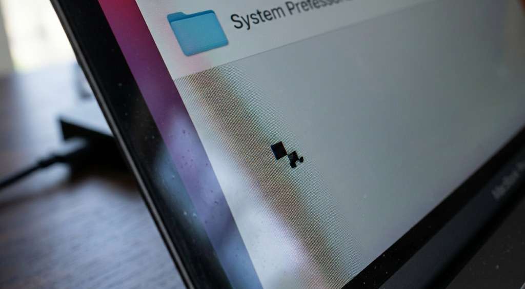 Laptop Black Dots on Screen