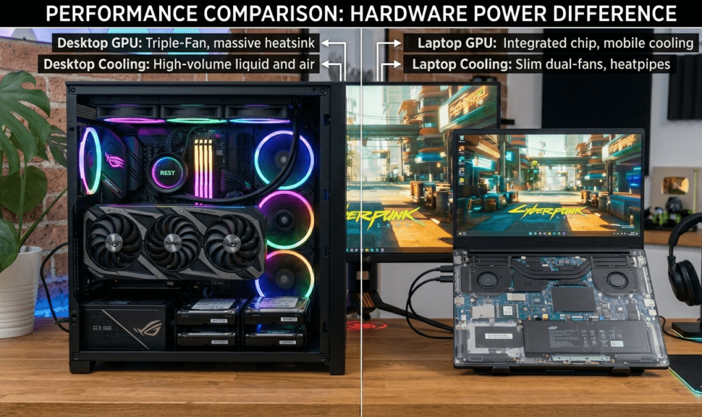 5070 Ti Laptop vs 5070 Ti Desktop (Full Comparison)