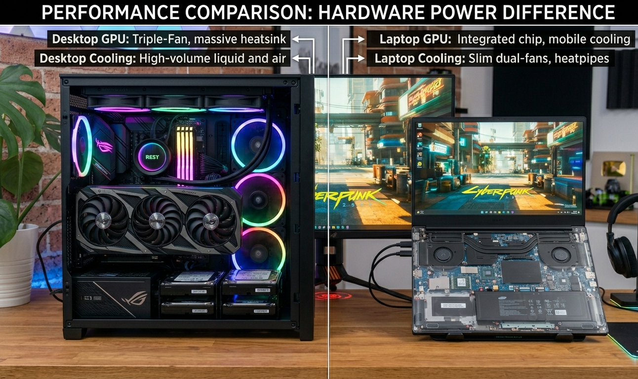 5070 Ti Laptop vs 5070 Ti Desktop (Full Comparison)