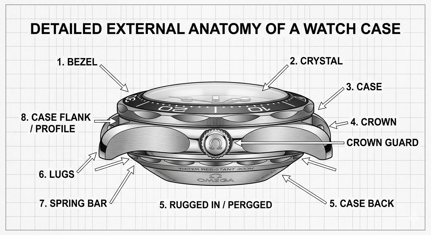 Casing of a Watch Guide