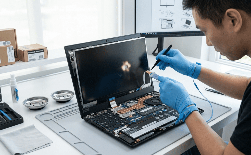 White Spot on Lenovo Laptop Screen Fix Guide 2026